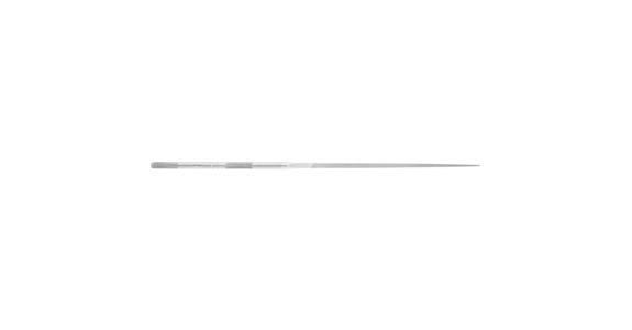 Precision needle file, square, shaft dia. 3.25 mm L=160 mm S-cut 3