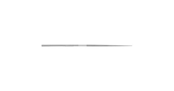 Precision needle file, round, shaft dia. 3 mm L=140 mm S-cut 1