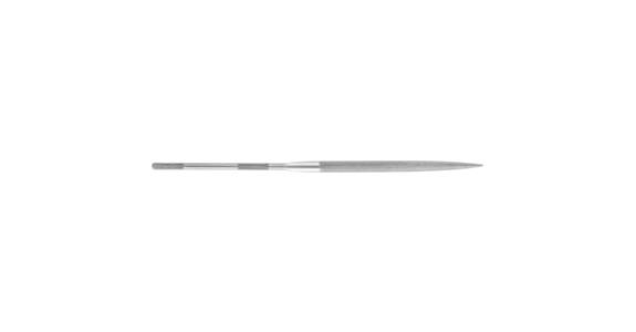 Precision needle file, half-round, shaft dia. 3 mm, L=140 mm, Swiss cut 1