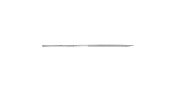 Precision needle file, half-round, shaft dia. 3 mm, L=140 mm, Swiss cut 3