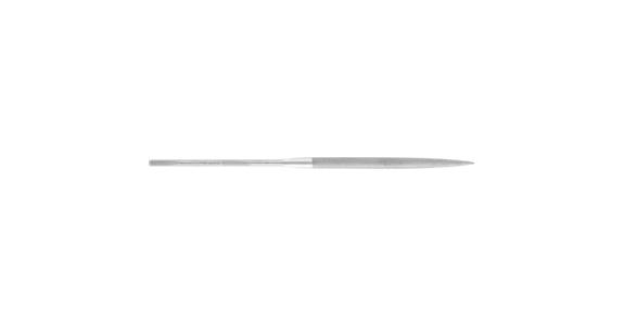 Precision needle file, half-round, shaft dia. 3.25 mm, L=160 mm, Swiss cut 1