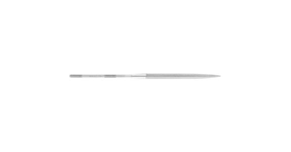 Precision needle file, half-round, shaft dia. 3.25 mm, L=160 mm, Swiss cut 2