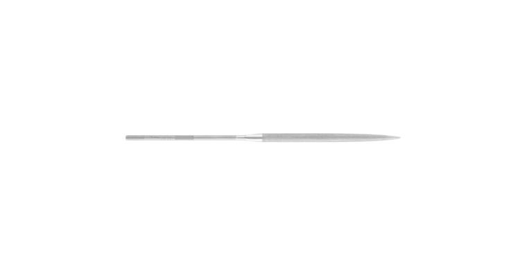 1041524104 Přesný jehlový pilník, půlkulatý, dřík prům. 3,75 mm, L=200 mm, švýc. sek 2