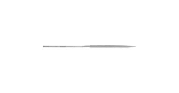 Precision needle file, half-round, shaft dia. 3.75 mm, L=200 mm, Swiss cut 3