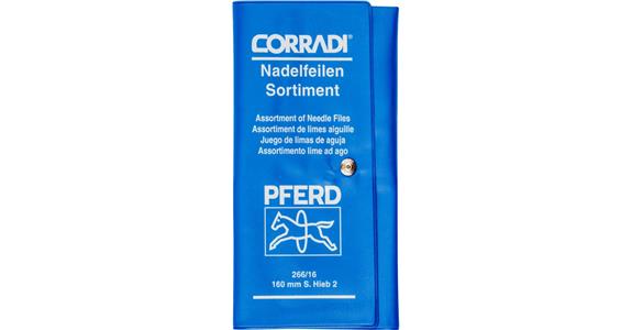 Präzisions-Nadelfeilen-Satz 12-tlg. Rolltasche 160mm Schweizer H2 mittelfein