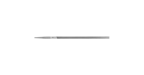 Präzisions-Stiftenfeile Flachstumpf sehr schmal 150mm Schweizer H2 mittel-fein