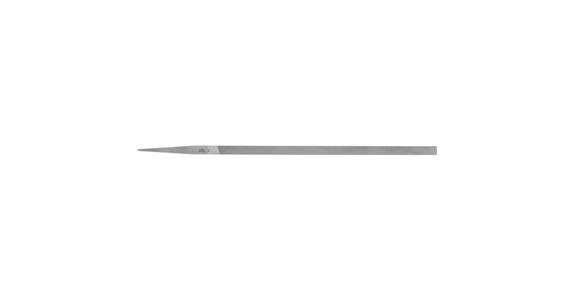 Präzisions-Stiftenfeile Flachstumpf sehr schmal 200mm Schweizer H2 mittel-fein