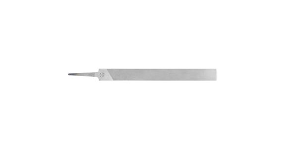 Mill saw file, flat, two round edges, 25x4.5 mm, L=200 mm, German cut 2