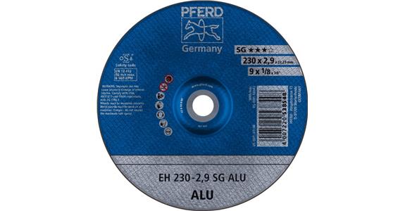 Trennscheibe SG ALU gekröpft EH 230x2,9x22,23 mm