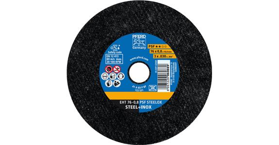 Trennscheibe PSF STEELOX gerade EHT 76x0,8x10 mm