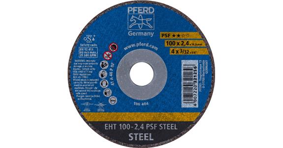 Trennscheibe PSF STEEL gerade EHT 100x2,4x16 mm