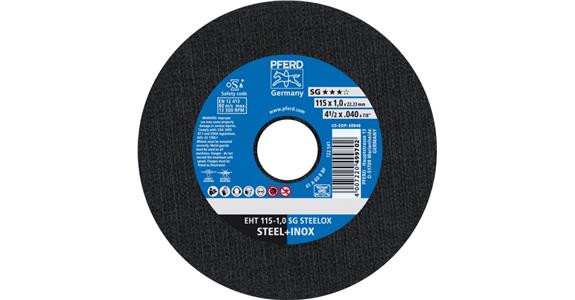 PFERD SG STEELOX INOX EXTRA tenké řezné kotouče, tl. jen 1,0 mm, průměr 115 mm