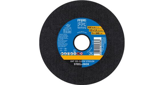 Trennscheibe PSF STEELOX gerade EHT 125x1,0x22,23 mm