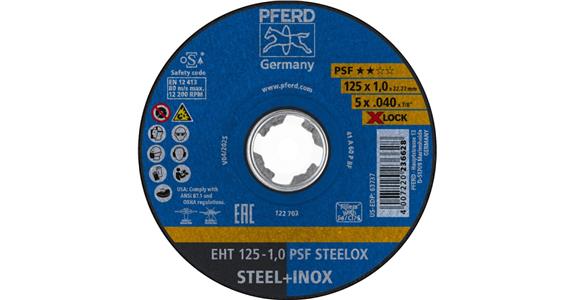 Trennscheibe PSF STEELOX gerade EHT 125x1,0 mm