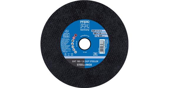 Free-hand cutting disc straight special line SGP STEELOX grain 46 180x1.6 mm