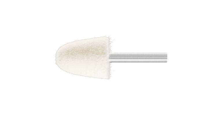 1044377114 Plstěné lešticí tělísko PFERD, kužel, 15 x 25 mm, průměr dříku 30 mm