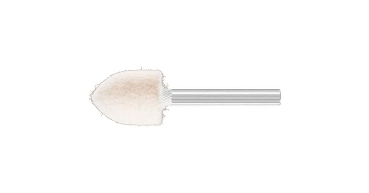1044377108 Plstěné lešticí tělísko PFERD, špičatý kužel, 10 x 20 mm, průměr dříku 25 mm