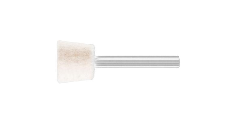 1044377117 Plstěné leštící tělísko úhlové průměr stopky 6 mm, prům.×dél. 20×16 mm