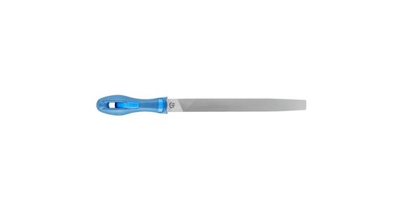 Werkstattfeile mit Heft Flachspitz 250mm Hieb 3 Feinbearbeitung / Schlichten