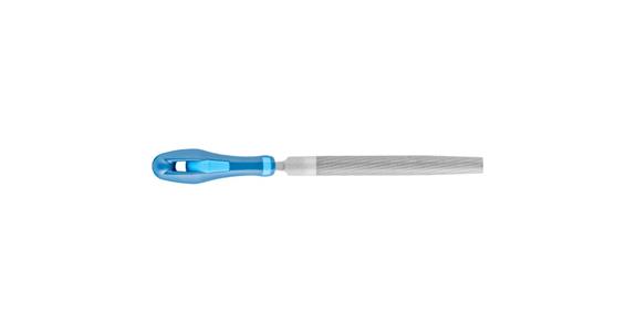 Werkstattfeile mit Heft Halbrund 150mm Hieb 3 Feinbearbeitung / Schlichten