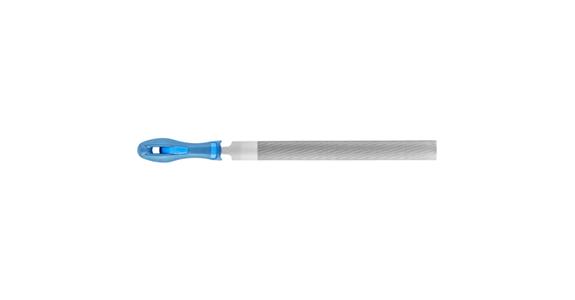 Werkstattfeile mit Heft Halbrund 250mm Hieb 3 Feinbearbeitung / Schlichten