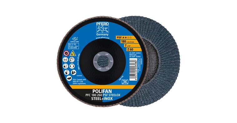 1001429410 Lamelový kotouč POLIFAN PSF STEELOX konický PFC 180×22,23 mm Z60