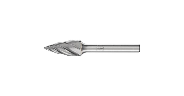 1044272407 Karbidový fréz. kotouč ogivální (SPG), stopka 6 mm, ozubení ALU, hl.×dél. 12×25