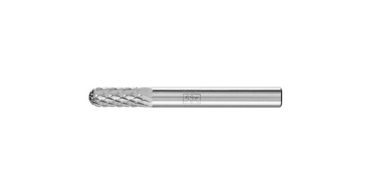 1044251105 Karbidový fréz. kotouč WRC zaoblený váleček, stopka 6 mm, ozubení 4, hl.×dél.