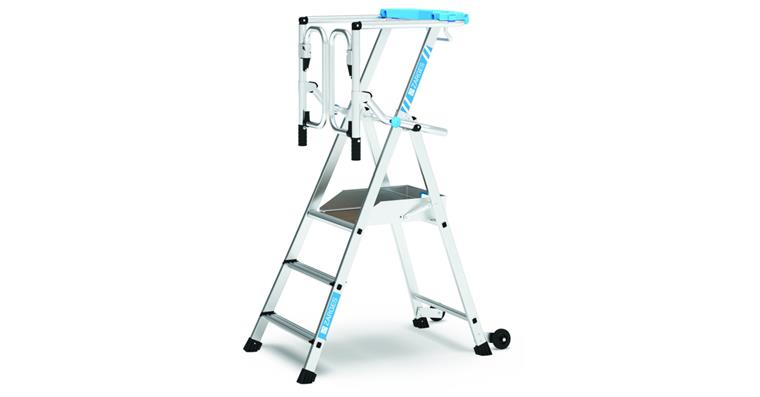 1085894101 Plošinový žebřík ZAP Safemaster Max S 3 stupně vč. plošiny výš. práce 2,70 m