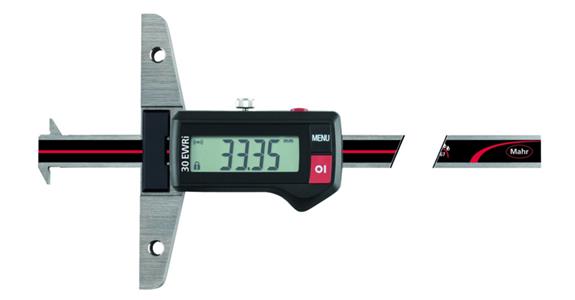 Digitaler Tiefenmessschieber 0-200mm mit Doppelhaken, IP67, EWRi  kabellose DA