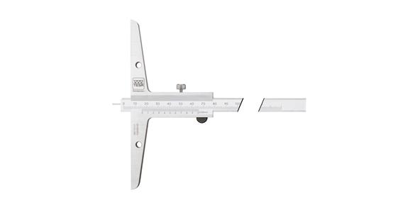 Precision depth callipers 0-150 mm, w. meas. pin, grad. 0.05 mm