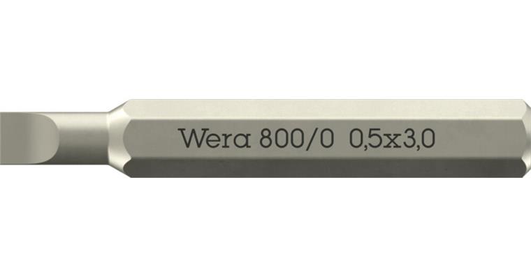 1052870603 Slotted Bit 800/0 Micro 0.50 x 3.0 x 30 mm 05058105001