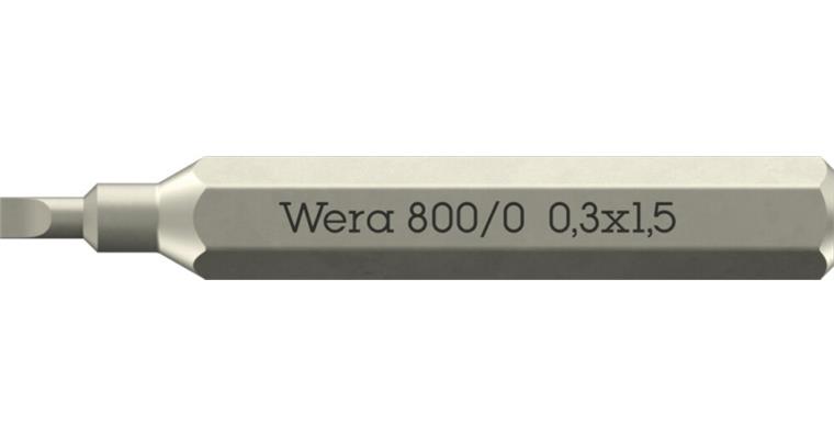 1052870601 Slotted Bit 800/0 Micro 0.30 x 1.5 x 30 mm 05058104001