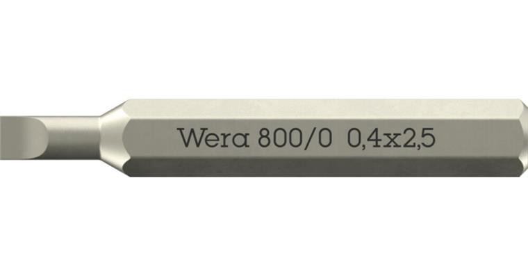 1052870602 Slotted Bit 800/0 Micro 0.40 x 2.5 x 30 mm 05058101001