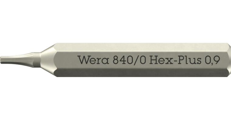 1052870401 Hexagon Socket Bit 840/0 Micro Hex-Plus 0.9 x 30 mm 05058108001