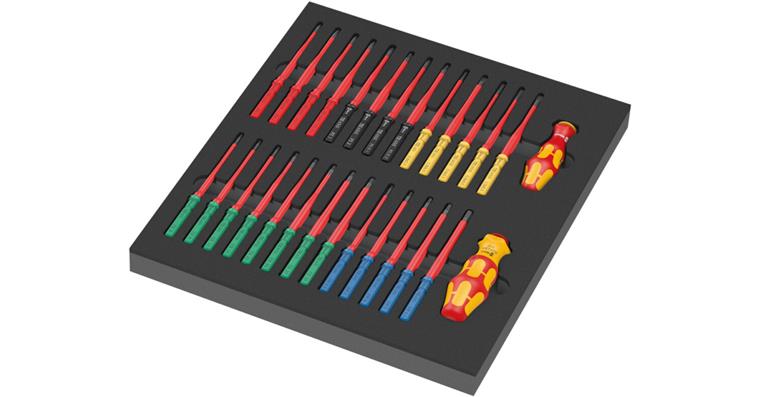 1001709225 Screwdriver set with interchangeable blades 9751 KK VDE 1 28 pieces 05150151001