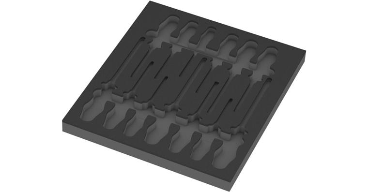 1001709196 foam insert without tool 9814 Screwdriver bit set 1 05137314001