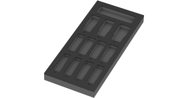1001709203 foam insert without tool 9825 8790 C Impactor Deep Set 05137325001