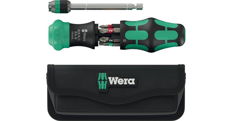 1001709188 Combination ratchet screwdriver with 6 bits KK 20 RA-R with bag 05051514001