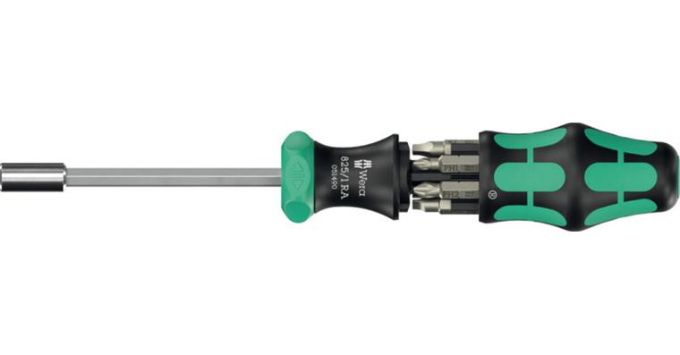 1001709182 Combination ratchet screwdriver with 6 bits Kraftform Compact 27 RA 2 05051518001