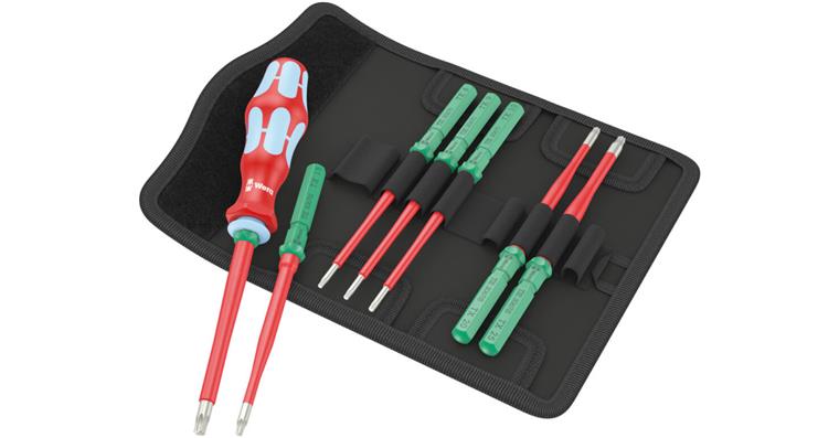 1001709176 VDE-insulated screwdriver set KK Stainless 8 extra slim 1 05006630001