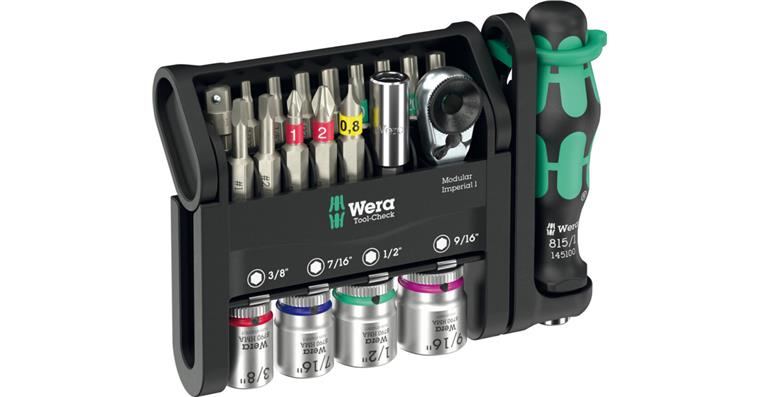 1001709181 Bits assortment with ratchet nuts Tool-Check Modular 21 pieces 05049001001
