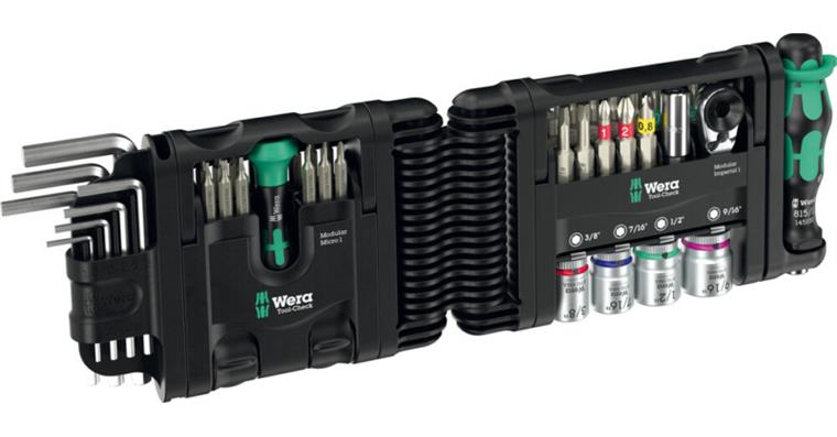 1001709187 Bits assortment with ratchet nuts Tool-Check Modular 50 pieces 05049025001