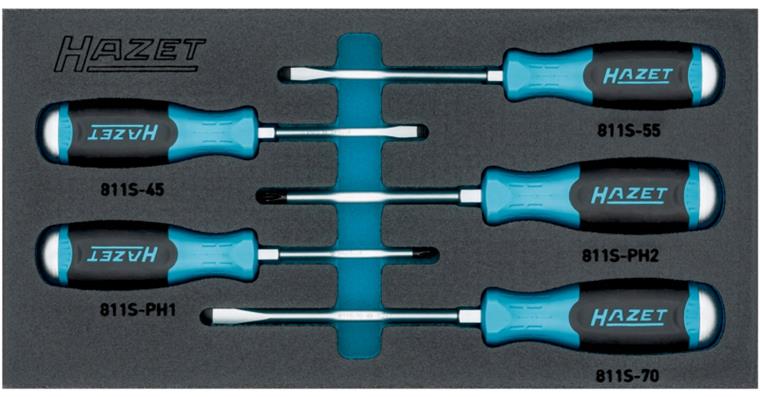 1001213820 Screwdriver set with impact cap 163-264/5N 5-piece