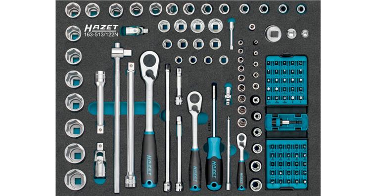 1001213805 Socket spanner set 163-513/122N 122-pieces