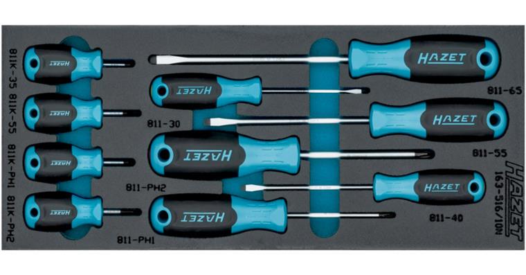 1001213803 Screwdriver set 163-516/10N slotted Phillips profile PH 10-piece