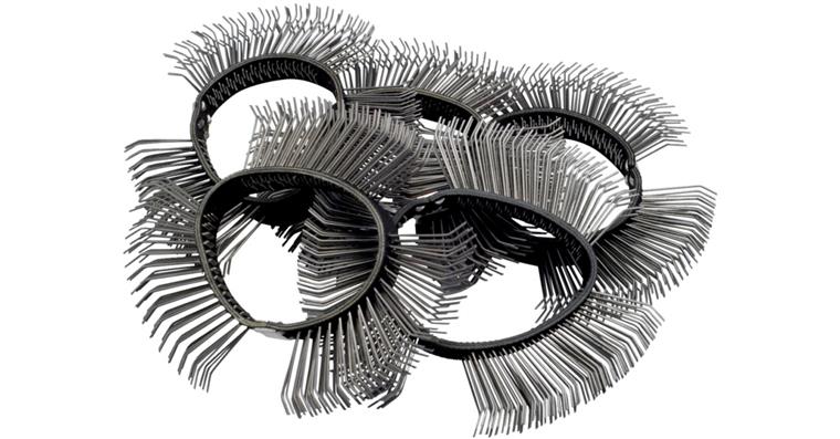 1001209073 Brush strip 11 mm wide coarse curved tips 9033-6-03/5