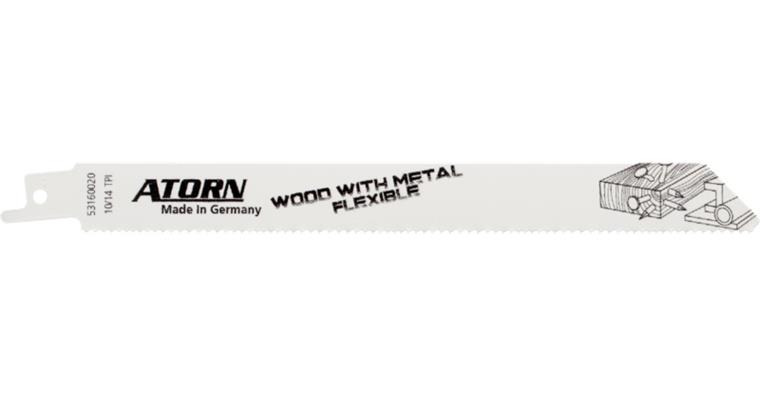 1003400510 Bimetal 200x19x0.9 mm sabre saw blade, steel, wood w/ nails, pallet repair