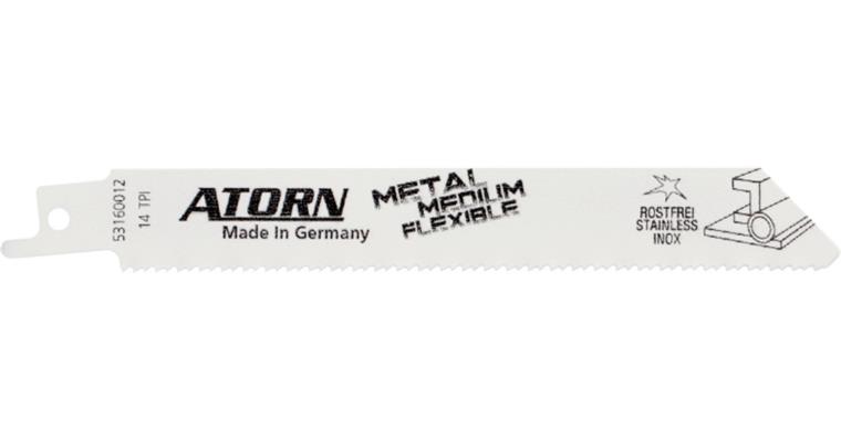 1003400502 Bimetal 150x19x0.9 mm sabre saw blade, steel, sst, alu., NF base metal