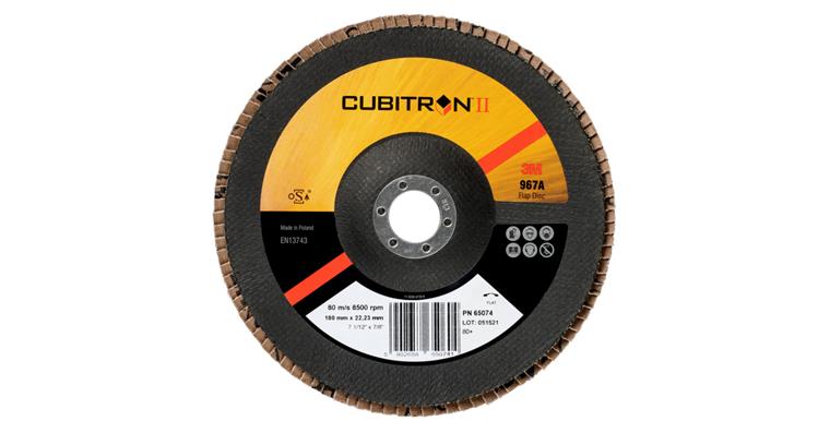 1005602061 3M Cubitron (TM) Lamelový kotouč 967A 180×22 mm 80+ rovný 7000104379